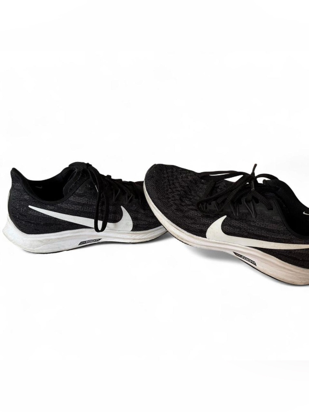 Women’s Nike Zoom Pegasus black and white sneakers. Size 7.
